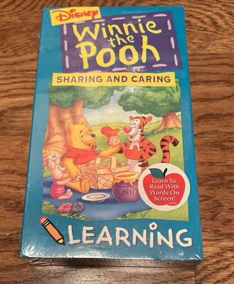 Winnie the Pooh - Pooh Learning - Sharing and Caring (VHS, 1994)