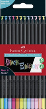 Black Edition Colored Pencils: 12 Neon  Pastel