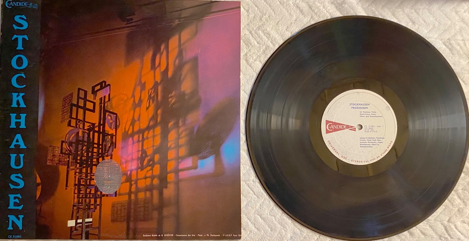 Stockhausen - PROZESSION - 33  lp vinyl record album