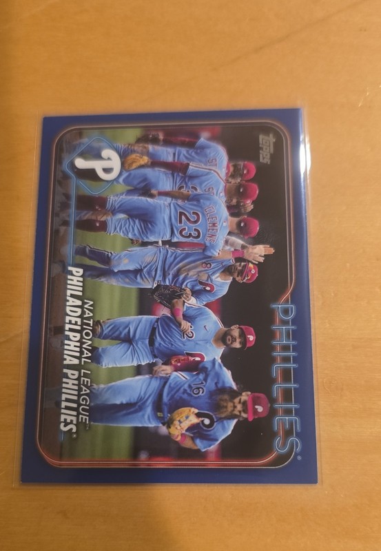 2024 Topps Series 1 - Philadelphia Phillies #126 Royal Blue