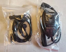 Baofeng UV-82 Two-way Radio Replacement Parts VHF UHF Dual PTT Headset/Mic READ
