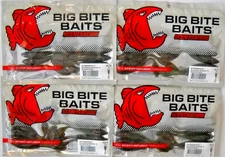 Lot of 4 BIG BITE BAITS 3.5" SCENTSATION SMASHER 35 in SMASHED GOBY color