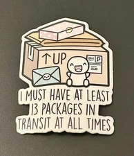 NEW The Coffee Monsterz Co. Too Much Mail Sticker TCMC