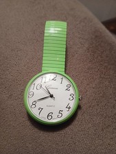 Geneva Green Quartz Flex Metal Band Luxury Dress Women's Watch