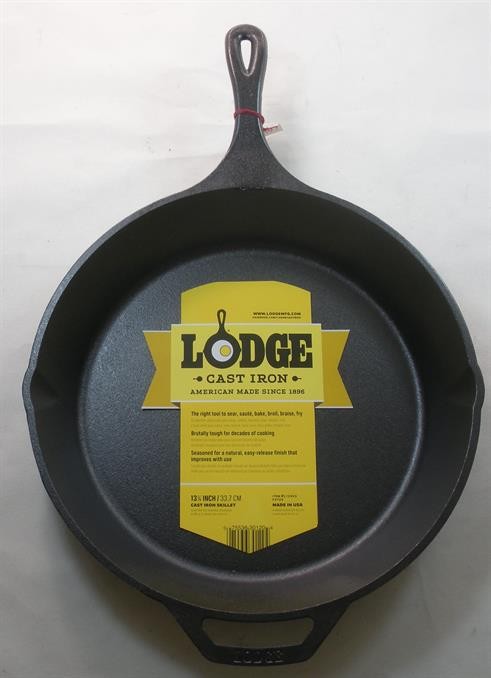 Lodge L12SK3 Cast Iron Preseasoned 13.25"" Skillet Pan