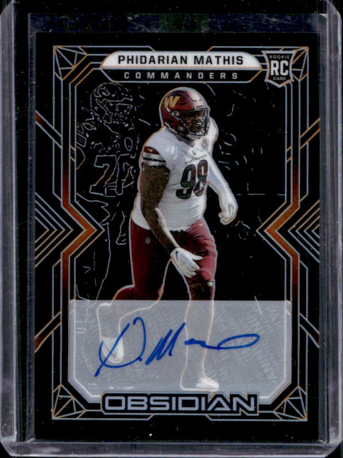 Phidarian Mathis Panini Obsidian #186 Autograph