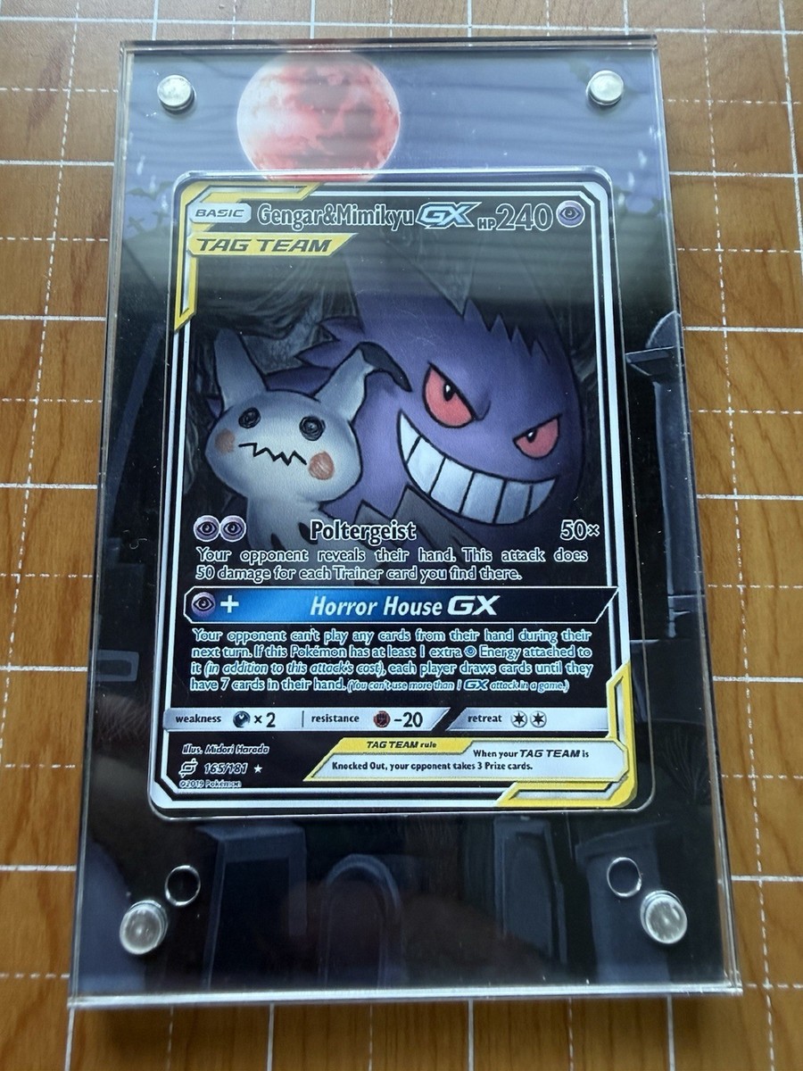 Gengar & Mimikyu GX Tag Team Sun Moon 165/181 - Magnetic