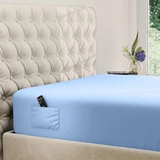 King Fitted Sheet Only - Extra Deep Pocket Fitted Sheet - Fits up to 21 inch 