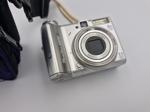 Canon PowerShot A570 IS 7.1Mp Digital Camera 4x Zoom Image Stabilizer Working - Picture 17 of 24