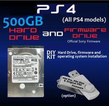 500GB Sony PlayStation 4 Replacement Internal 2.5 Hard Drive with USB OS option