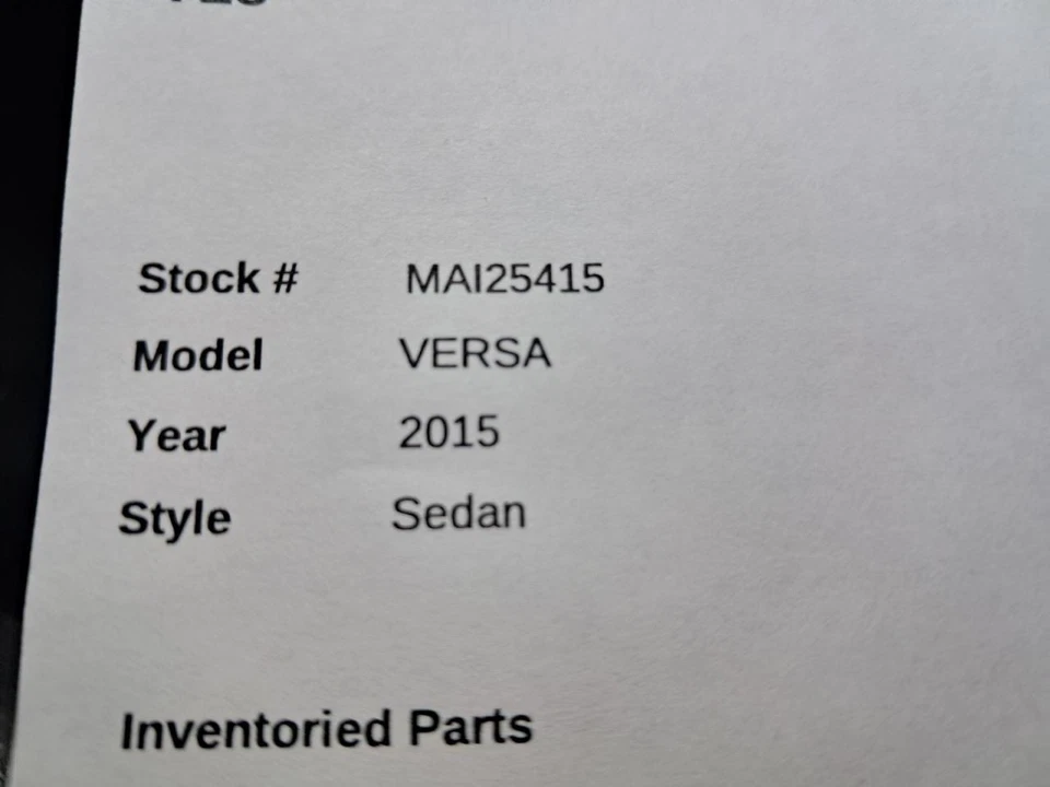 Driver Air Bag Driver Wheel Hatchback Note Fits 14-15 VERSA 4808342 Foto 3 de 4