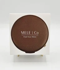 BRAND NEW IN BOX Mele & Co. Passage Travel Jewelry Case Brown Faux Leather