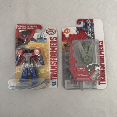TRANSFORMERS  Autobot Crosshairs Hex Bug & Combiner Force Optimus Prime
