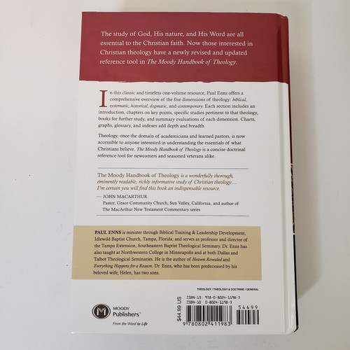 The Moody Handbook Of Theology Revised And Expanded HC Book Paul Evans Christian - Bild 2 von 13