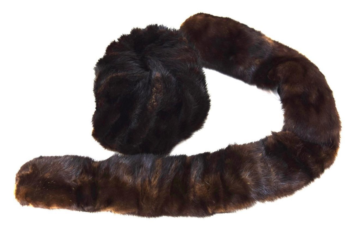 Round Dark Brown Fur Hat Classic Natural Fur Hat | Dark Brown Crown - The Hattery main image 3