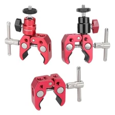 CAMVATE Multi-Functional Crab-Shaped Clamp w/Mini Ball Head fr DSLR Monitor Ligh