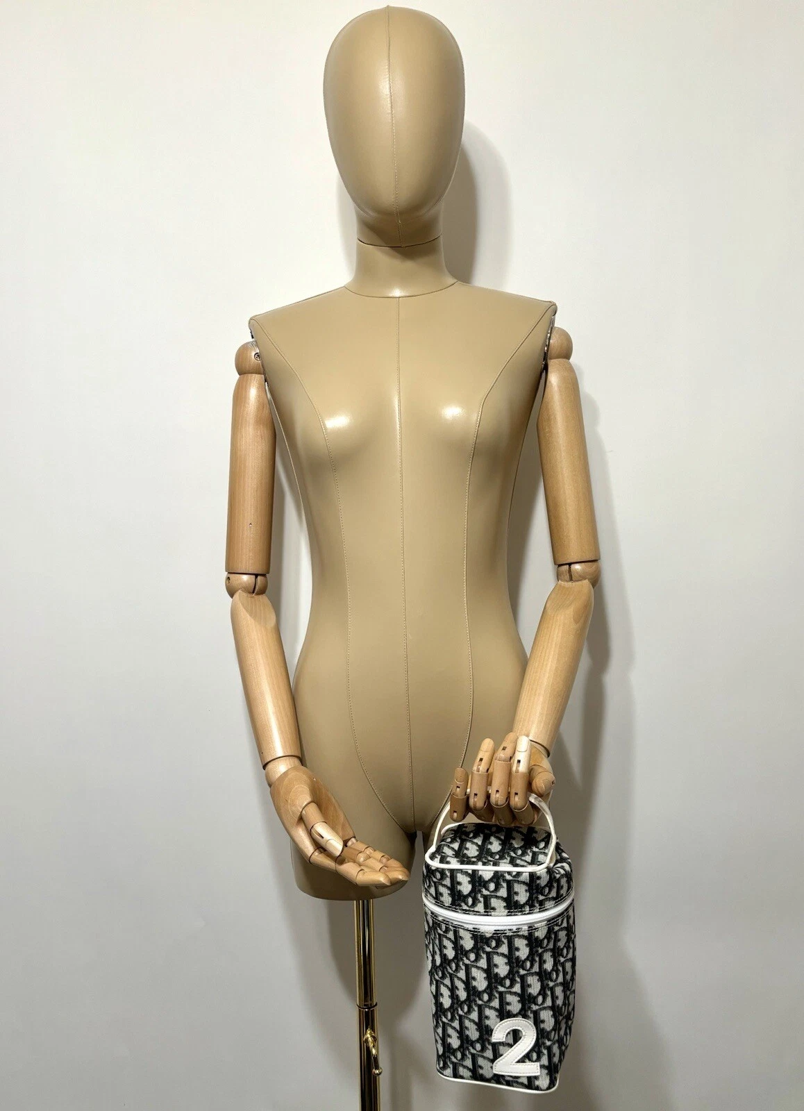 SAC PVC CHRISTIAN DIOR BY JOHN GALLIANO NOIR MONOGRAMME VINTAGE