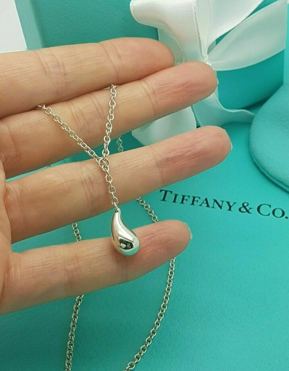 Tiffany and co teardrop hotsell necklace