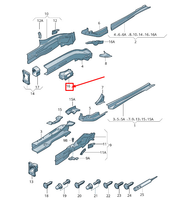 Support de montage moteur droit pour VW Touran 5T 5Q0802068
