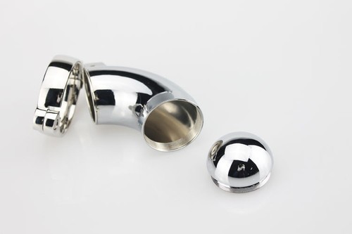Stainless Steel Male Chastity Device Cock Cage Penis Cage Locking Tube 2 Styles - 第 6/29 張圖片