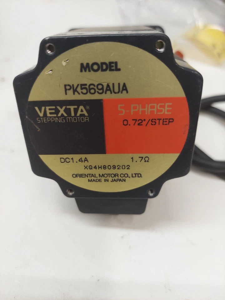 AMAT 0190-35788 PK569AUA VEXTA MOTOR,5PHASE STEPPER W/ CABLE 300MM UNIV , USED - Image 2 of 4