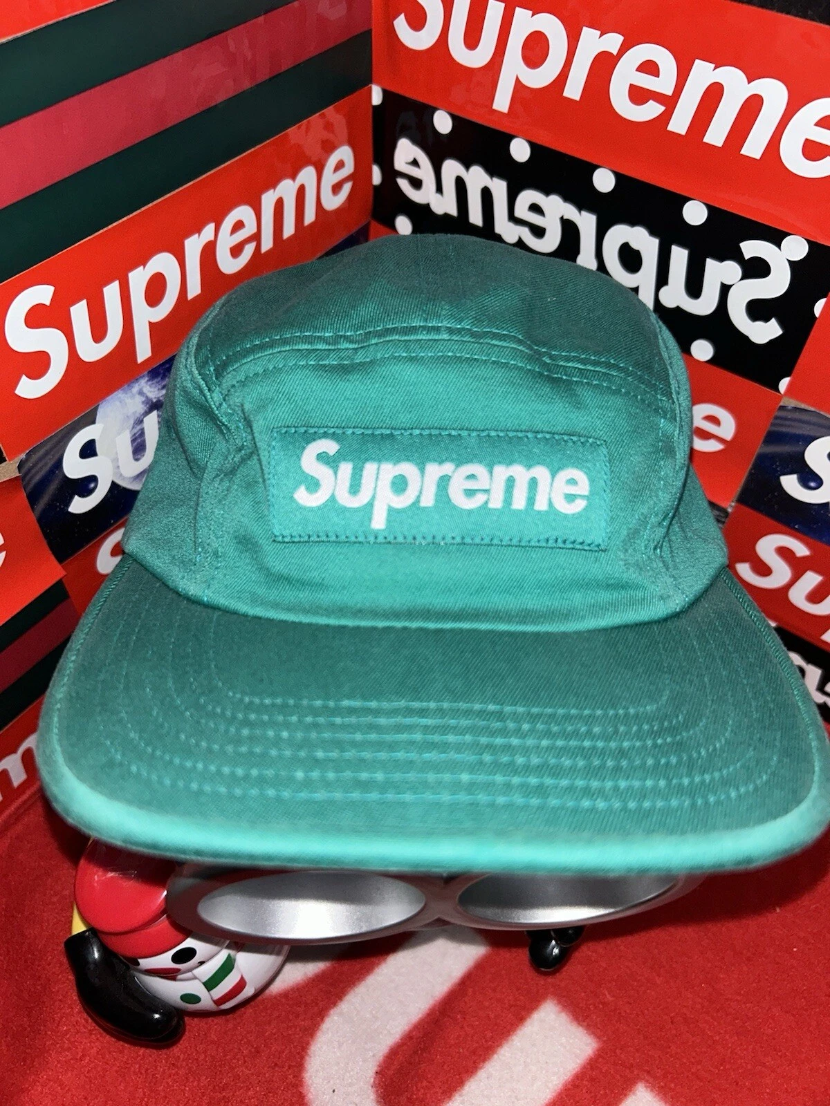Casquette de camp en sergé chino lavé Supreme SS19 NEUVE CHAPEAU RARE