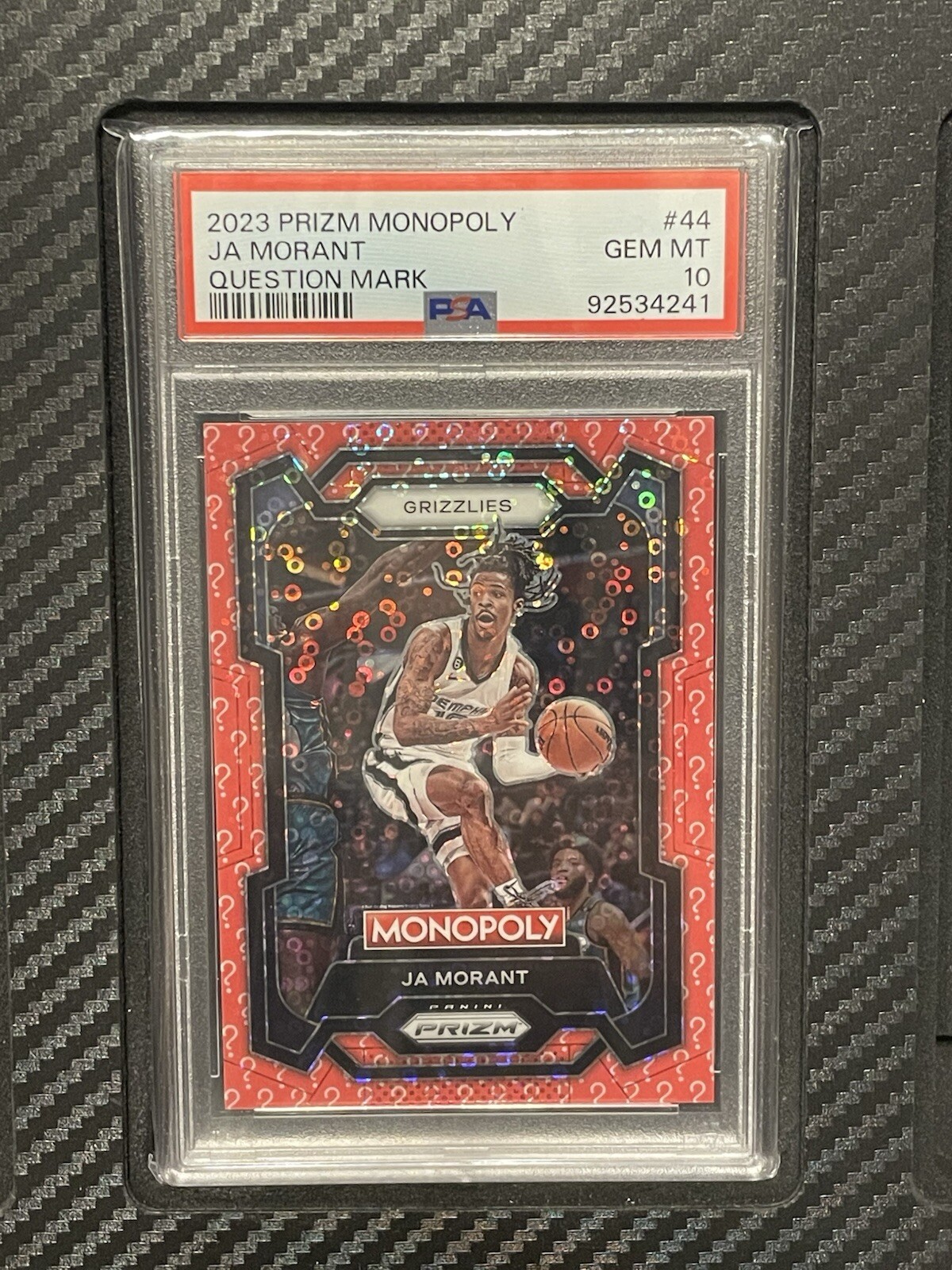 2023 PSA 10 Ja Morant #44 Question Mark  #d/25 Panini Prizm Monopoly NBA SSP