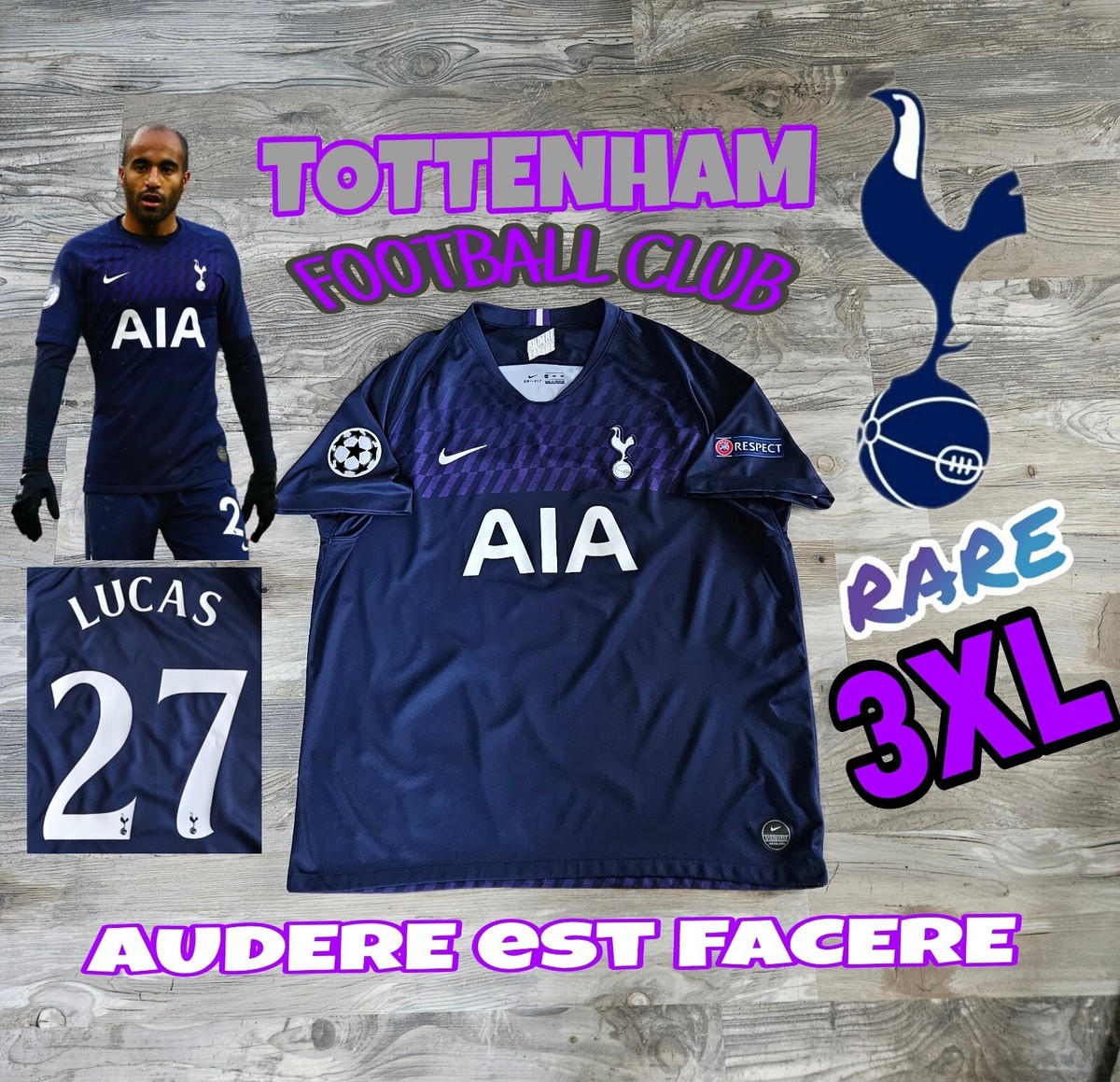 Nike Tottenham Hotspur Lucas Moura#29 2019/2020 Away Kit