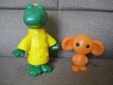 Toy Cheburashka and Crocodile Gena, plastic