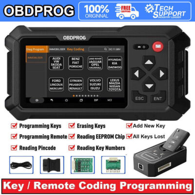 OBDPROG Key IMMO Programming OBD Scanner Auto Remote Erase Car Diagnostic Tool
