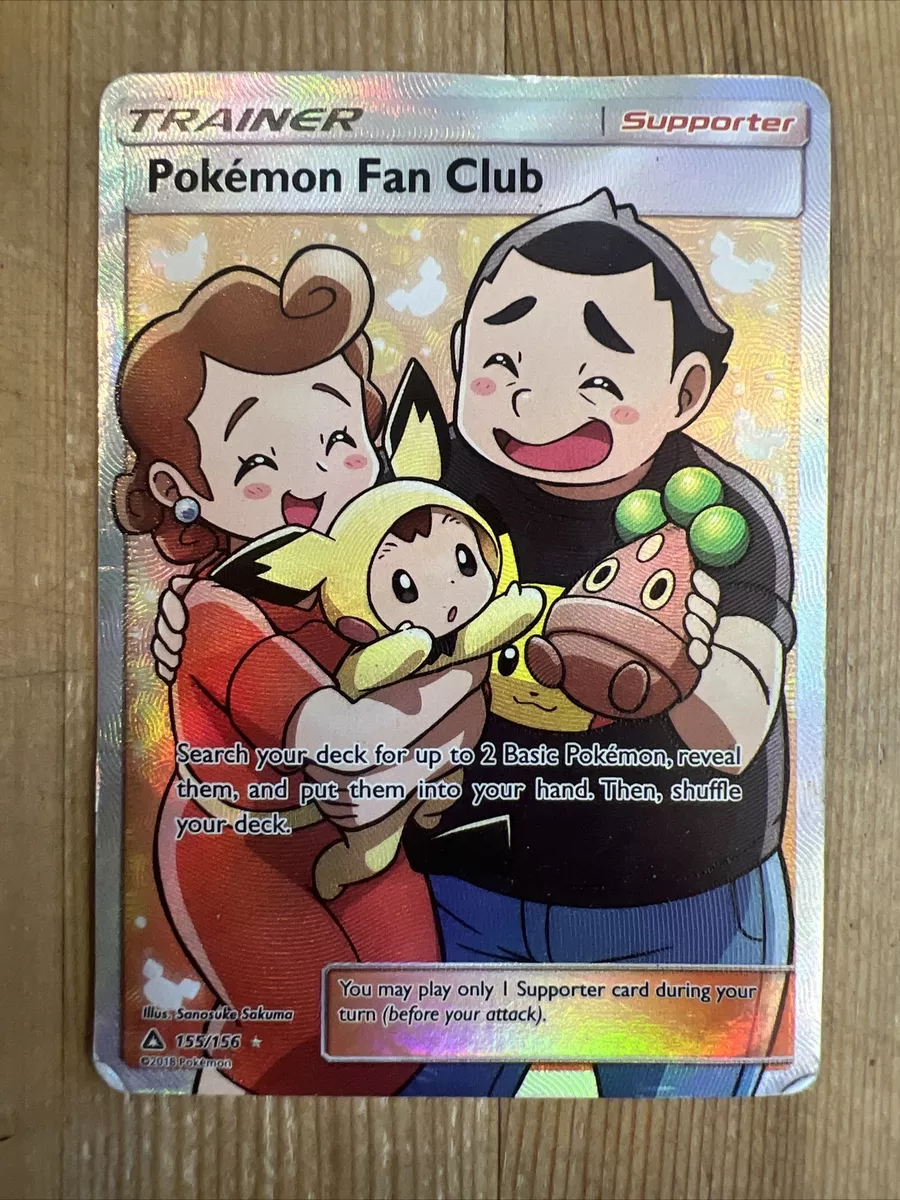 Pokemon Fan Club - 155/156 - Full Art Ultra Rare Ultra Prism Trainer Pokemon  NM