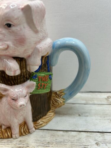 The Leonardo Collection Annie Rowe Pig Sty Farmyard Novelty Pottery Teapot - Picture 3 of 22
