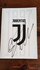 CRISTIANO RONALDO CR7 autografo  Juventus ARTWORK CORNICE COLLEZIONE