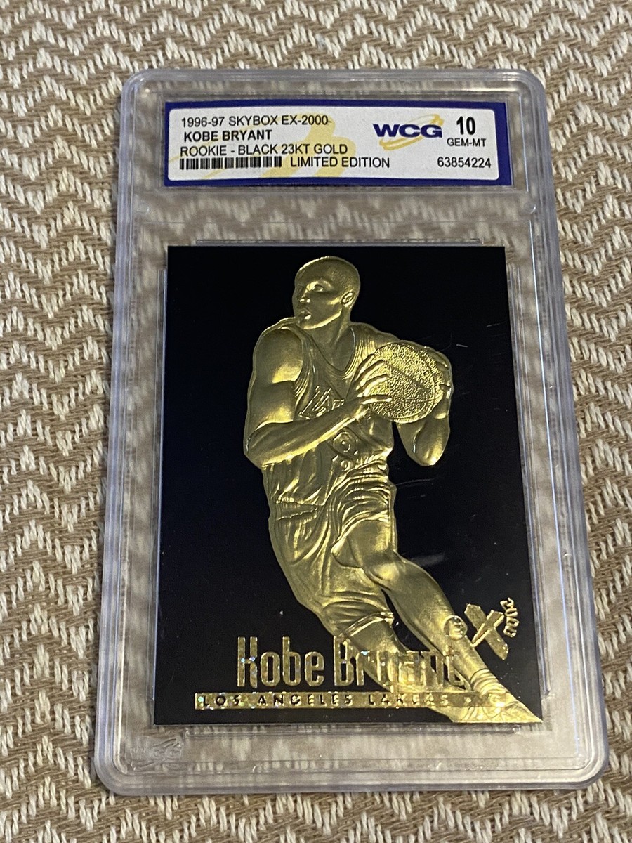1996-97 Skybox EX 2000 Kobe Bryant Rookie Black 23KT Gold 1996-97 Skybox EX 2000 Kobe Bryant Rookie Black 23KT Gold