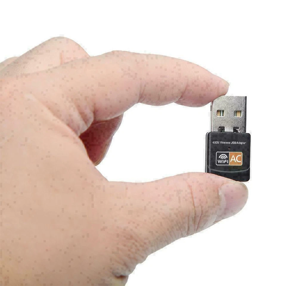 Mini Dual Band 600Mbps USB WiFi Wireless Adapter Network Card 2.4/5GHz 802.11 ac - Image 4 of 4