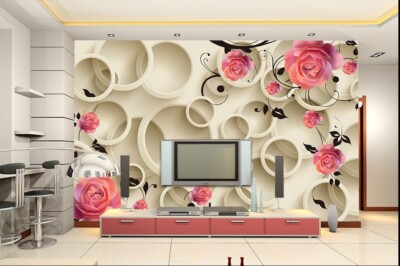 3D Modern Flowers ZHUA9304 Wallpaper Wall Murals Removable Self-adhesive Ann 24