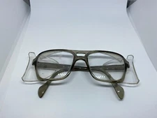 Vintage GO Smoke Gray Safety Glasses + SIDE Shields 5 1/2 Z87