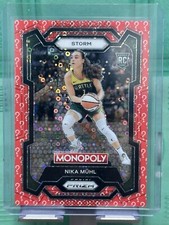 2024 Panini Prizm Monopoly Nika Muhl Red Chance Question Seattle Storm RC 09/25