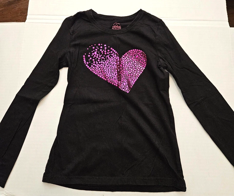 Lote de 3 pantalones negros con corona de lentejuelas descoloridas Glory corazón 7/8 regreso al cole  Foto 3 de 4