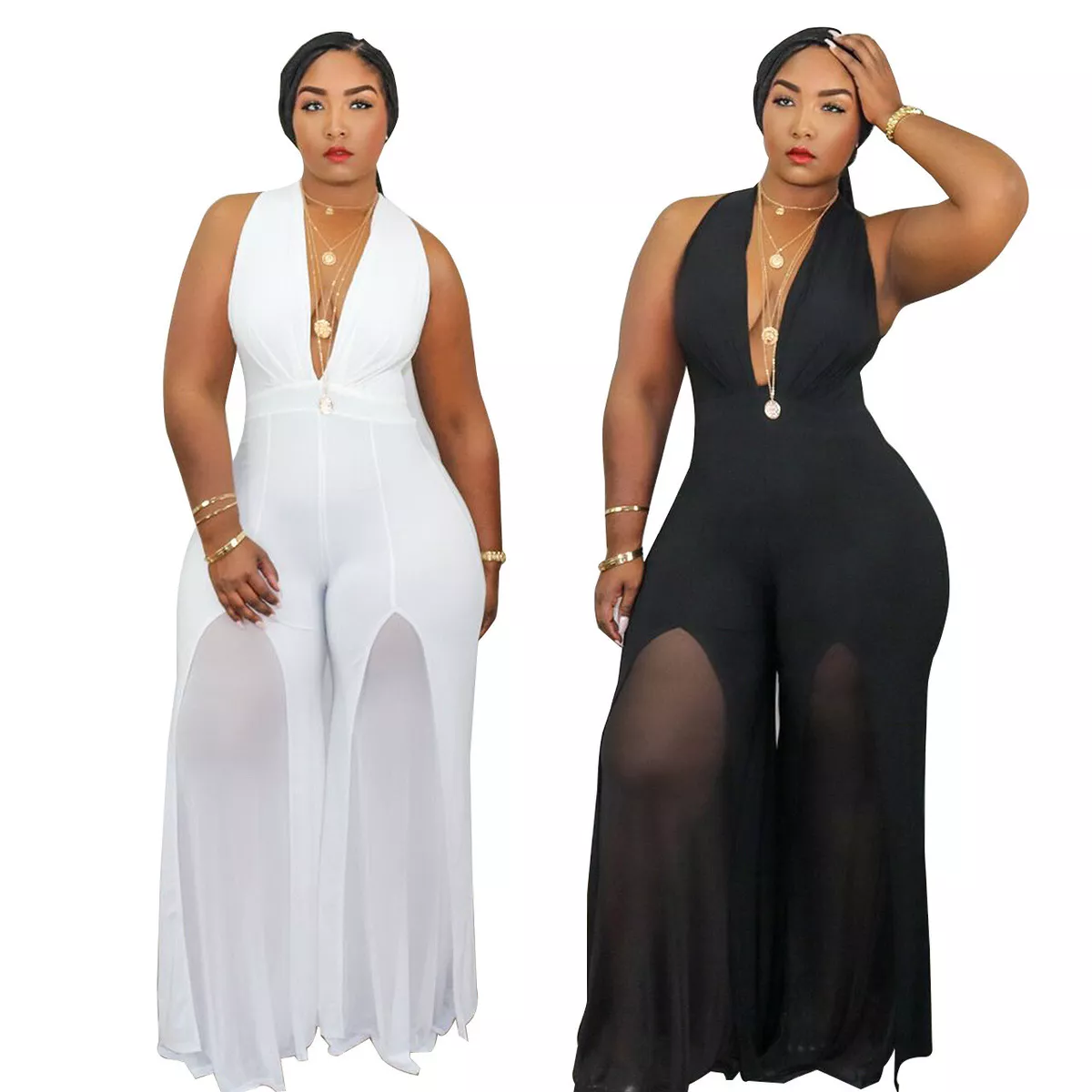 Sexy plus size jumpsuits deals