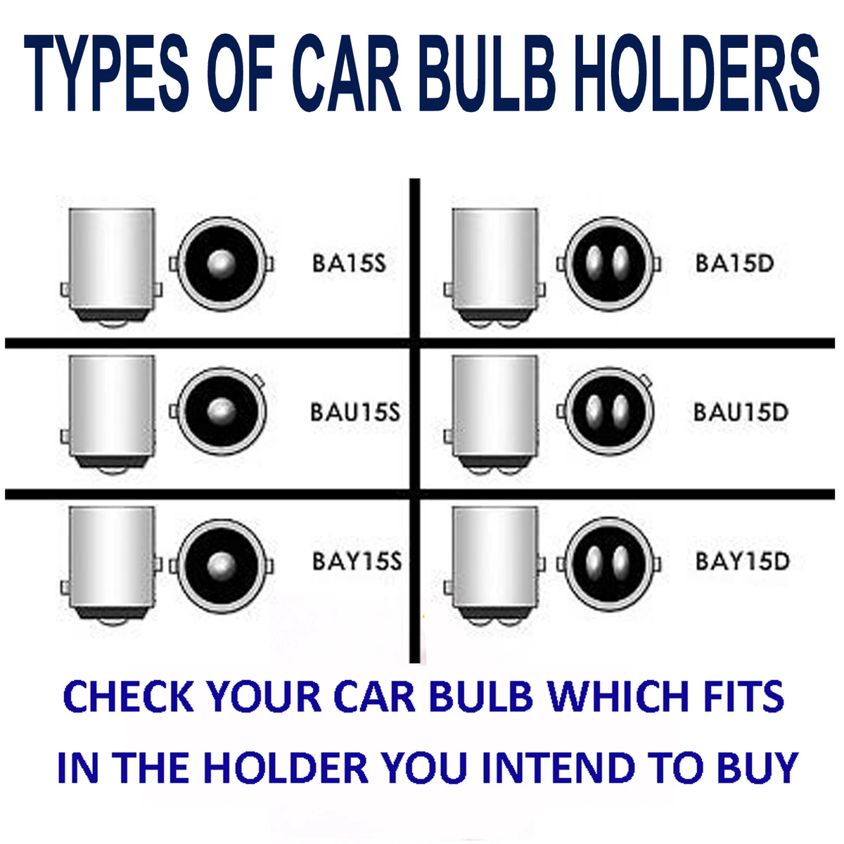 2 x BA15S CAR BULB HOLDER TWIST LOCK HIGH QUALITY
