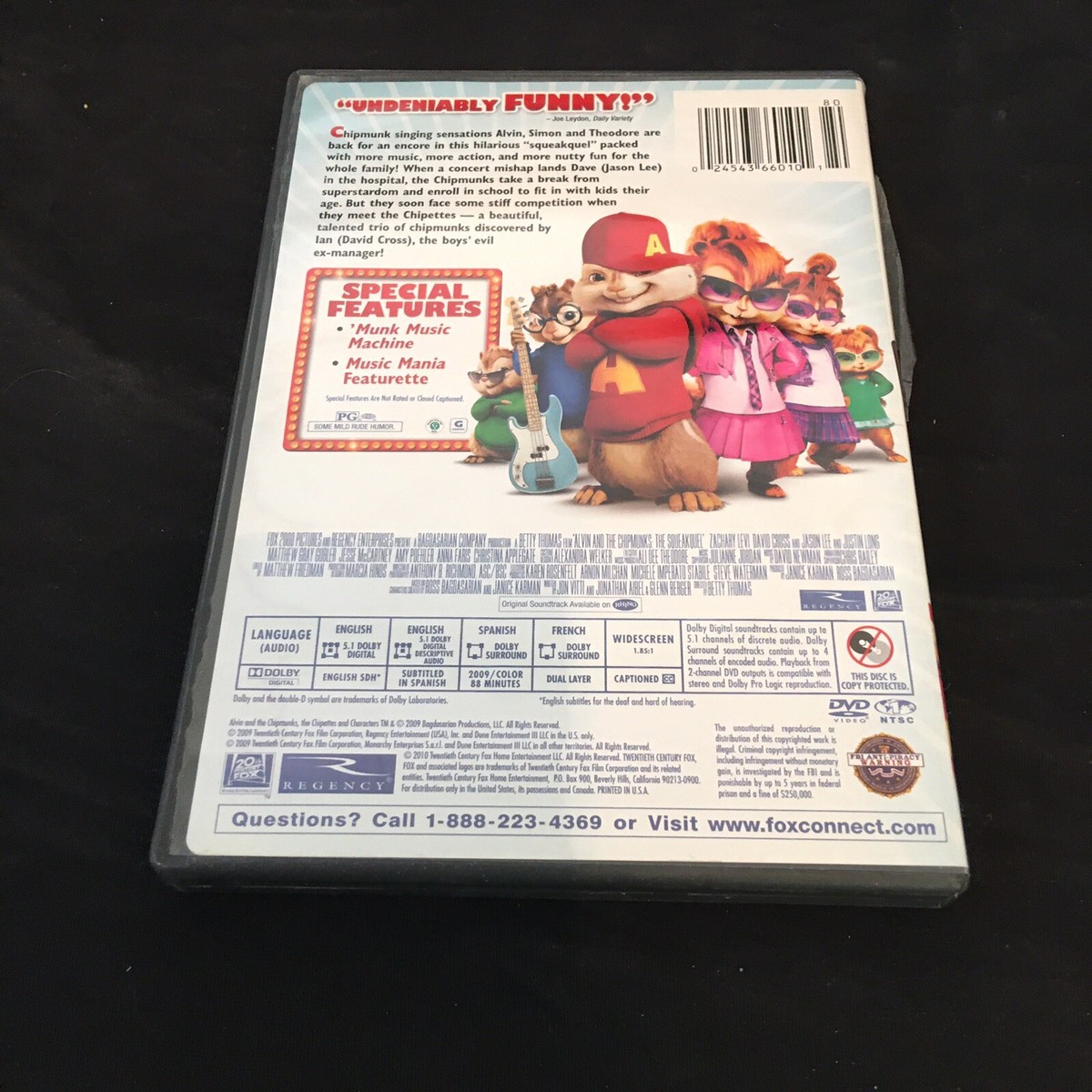 Alvin and the Chipmunks: The Squeakquel (DVD, 2010) | eBay