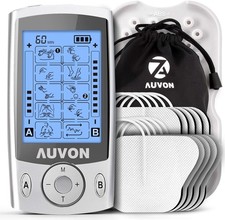Auvon TENS Ger&auml;t mit Elektroden Pads Schmerzlinderung Muskelverspannungen Period