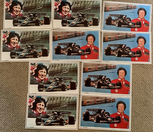 PHOTO-GRAPHICS SPORTSTARS Mario Andretti 10 Print lot F1 Formula 1 Lotus