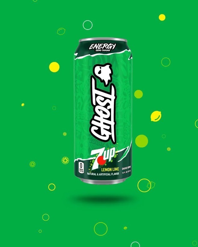 GHOST X 7UP Lemon Lime Energy Drink Limited Edition Can | eBay