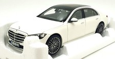 Norev 1/18 Scale 183801 - 2021 Mercedes S Class AMG Line - Metallic White