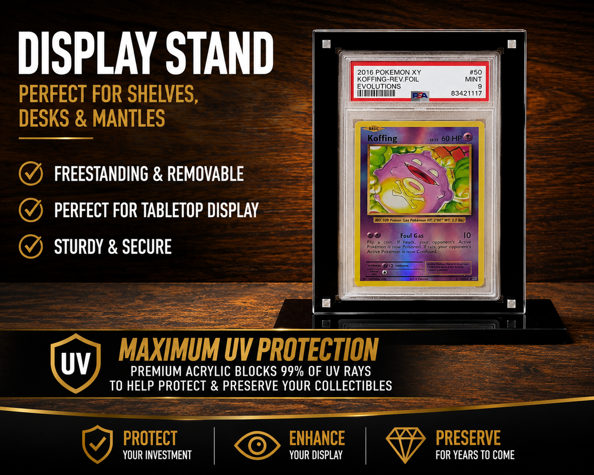 Pokemon PSA Slabbed Graded Magnetic Trading Card Holder Case With