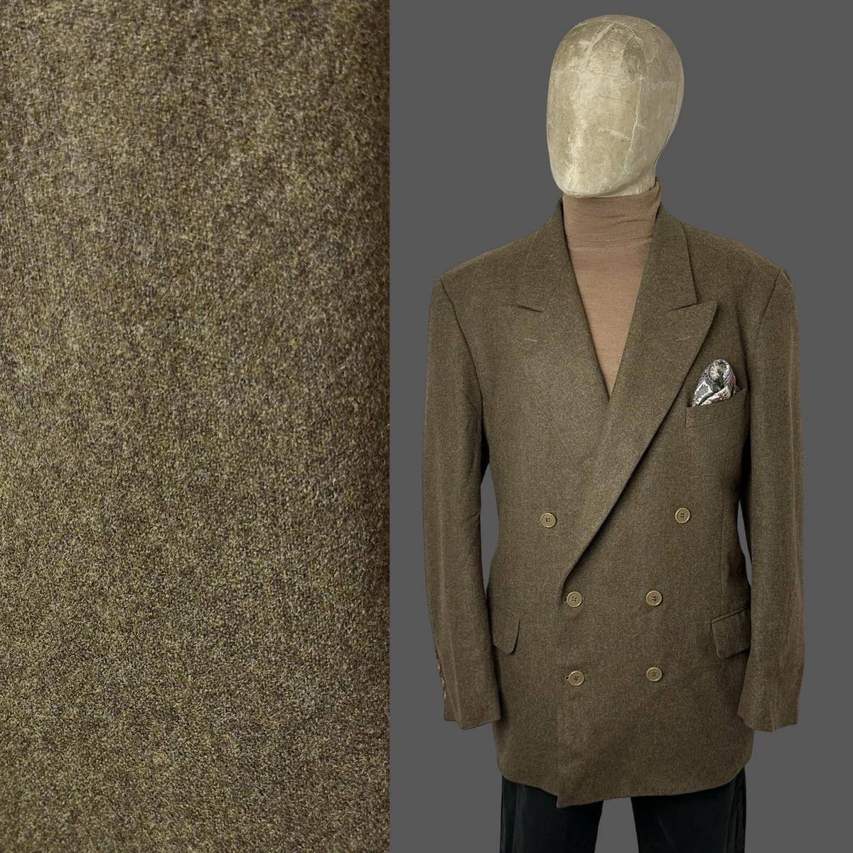 Saint Laurent YSL, Yves Regular Double Breasted Men's Suits