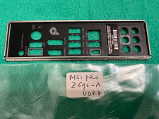 MSI PRO Z690-A DDR4 IO SHIELD BACK PLATE ,  BLACK  ORIGINAL