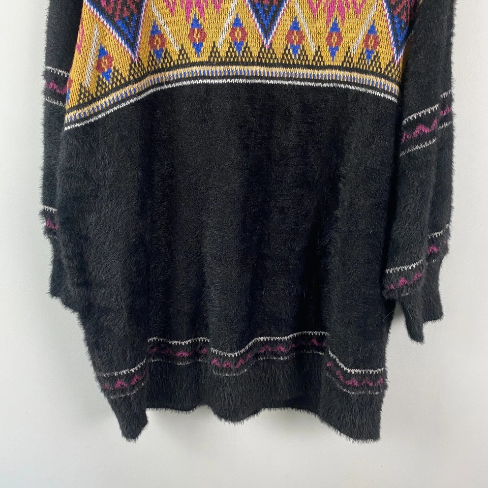 Modcloth Aztec Tunic Sweater Dress Size 1X Long Sleeve Mock Neck - Image 4 of 4